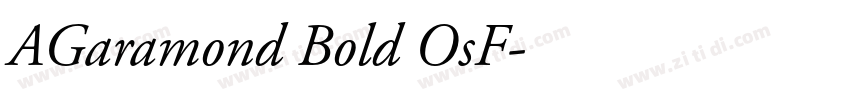 AGaramond Bold OsF字体转换